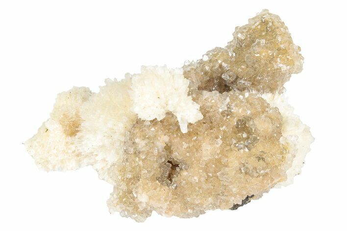 Thomsonite (Zeolite) on Sparkling Heulandite - Maharashtra, India #238473